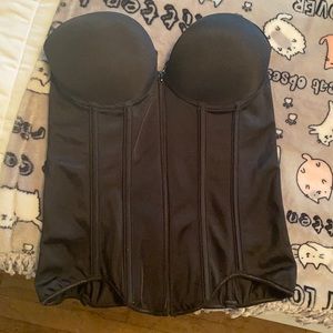 Black M/L zip up corset